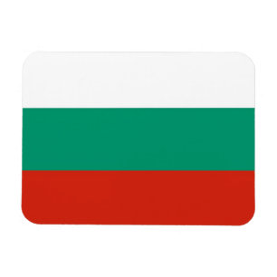 Patriotic flexible magnet with flag of Bulgaria