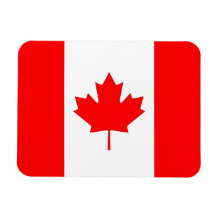 Patriotic flexible magnet with flag of Canada