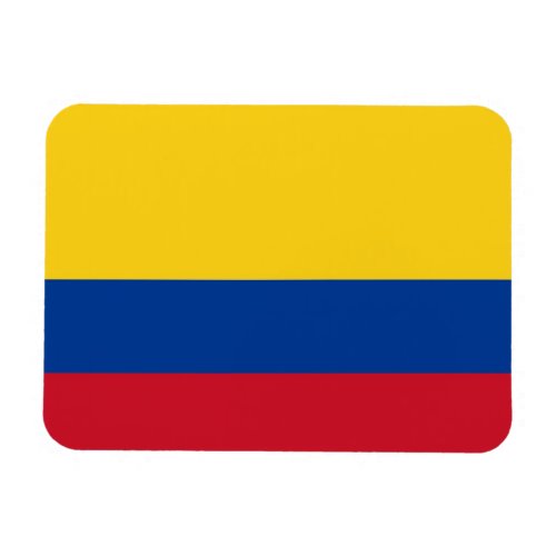 Patriotic flexible magnet with flag of Colombia