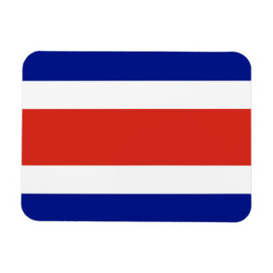 Patriotic flexible magnet with flag of Costa Rica