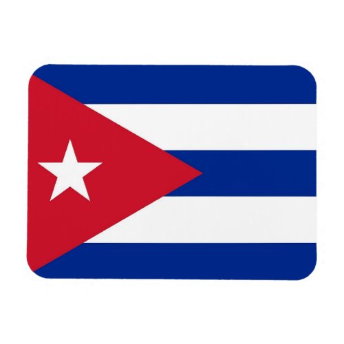 Patriotic flexible magnet with flag of Cuba