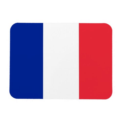 Patriotic flexible magnet with flag of France