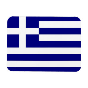 Patriotic flexible magnet with flag of Greece