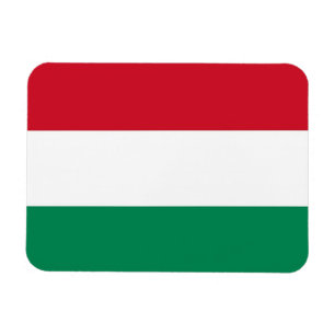 Patriotic flexible magnet with flag of Hungary