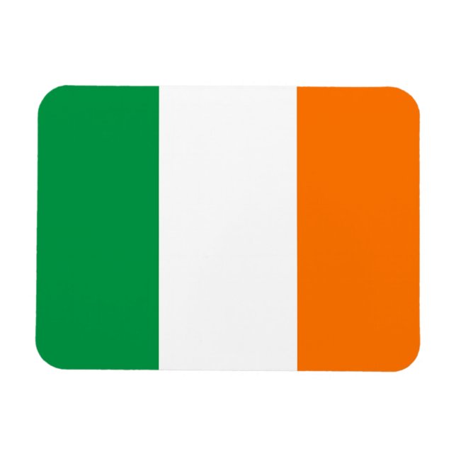 Patriotic flexible magnet with flag of Ireland (Horizontal)