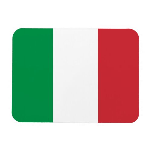 Patriotic flexible magnet with flag of Italy