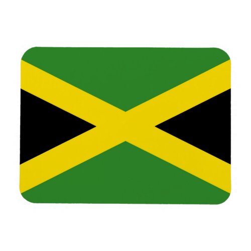 Patriotic flexible magnet with flag of Jamaica