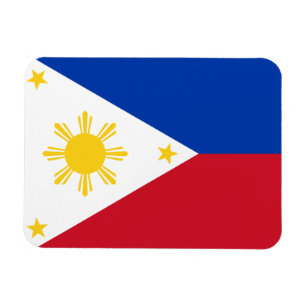 Patriotic flexible magnet with flag of Philippines