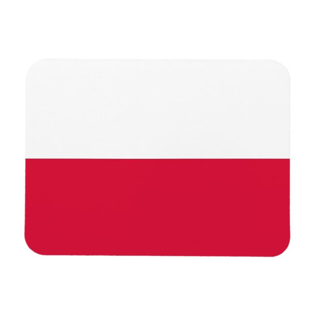 Patriotic flexible magnet with flag of Poland (Horizontal)
