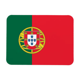 Patriotic flexible magnet with flag of Portugal