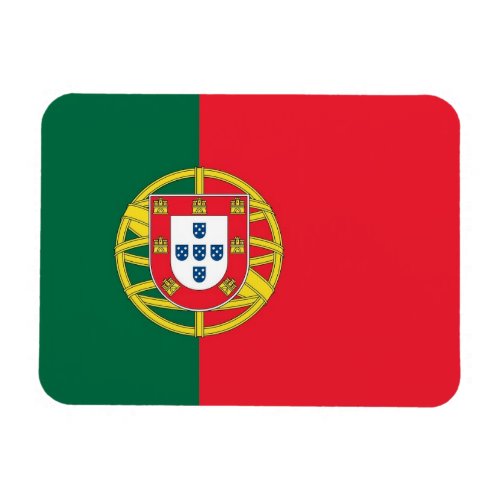 Patriotic flexible magnet with flag of Portugal