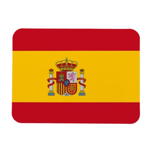 Patriotic flexible magnet with flag of Spain