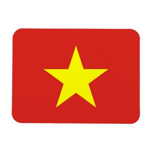 Patriotic flexible magnet with flag of Vietnam