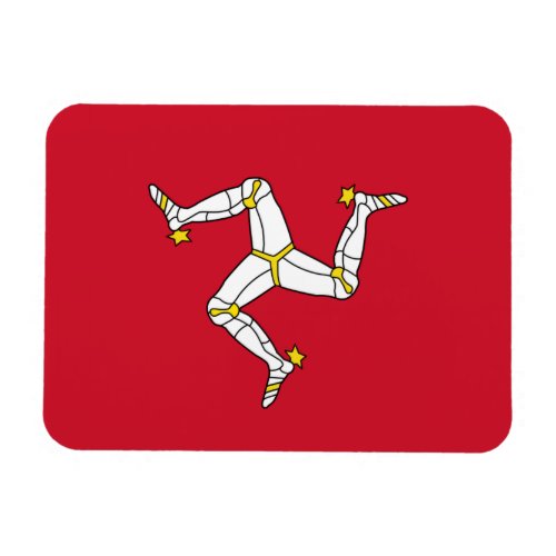 Patriotic flexible magnet with Isle of Man flag