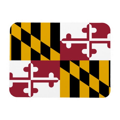 Patriotic flexible magnet with Maryland flag