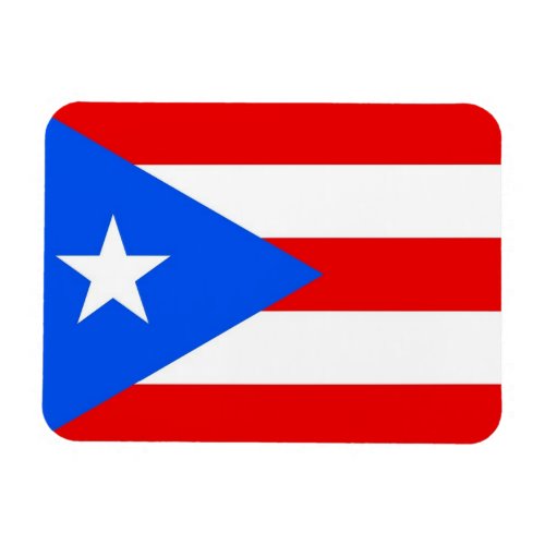 Patriotic flexible magnet with Puerto Rico flag