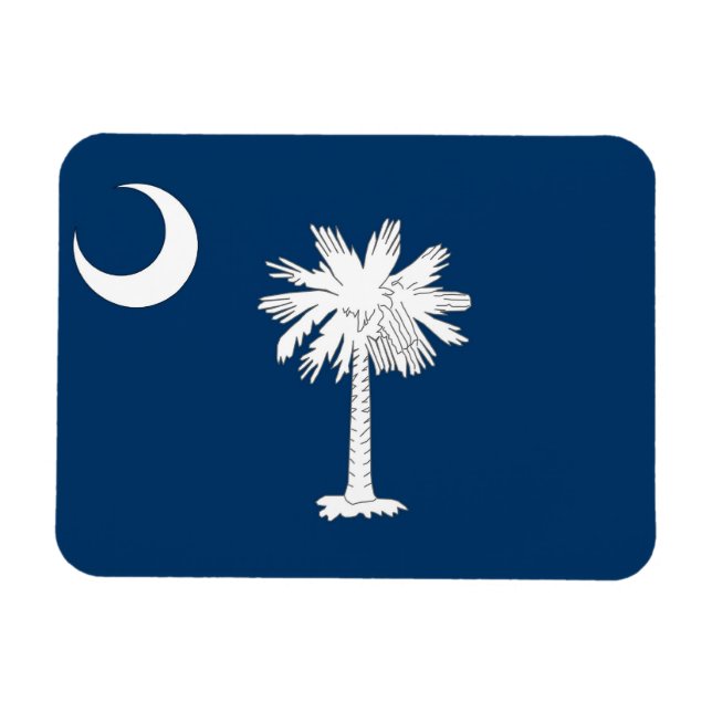 Patriotic flexible magnet with South Carolina flag (Horizontal)