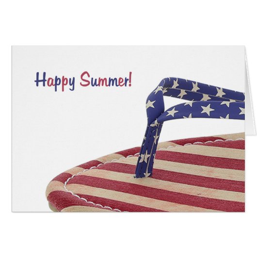 Patriotic Flip-Flop Cards (Front Horizontal)