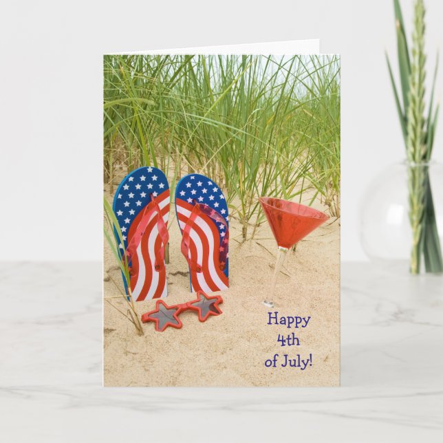 patriotic flip-flops card (Front)