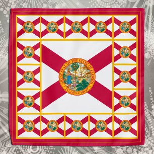 Patriotic Florida Flag Bandana, fashion USA Bandana