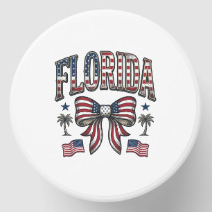 Patriotic Florida Vintage Bow Fourth of July Shirt Mini Candle Favors