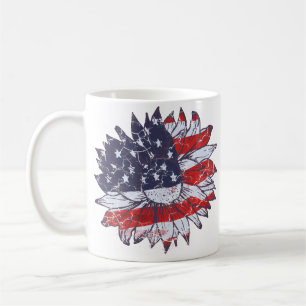 Patriotic Flower Mug