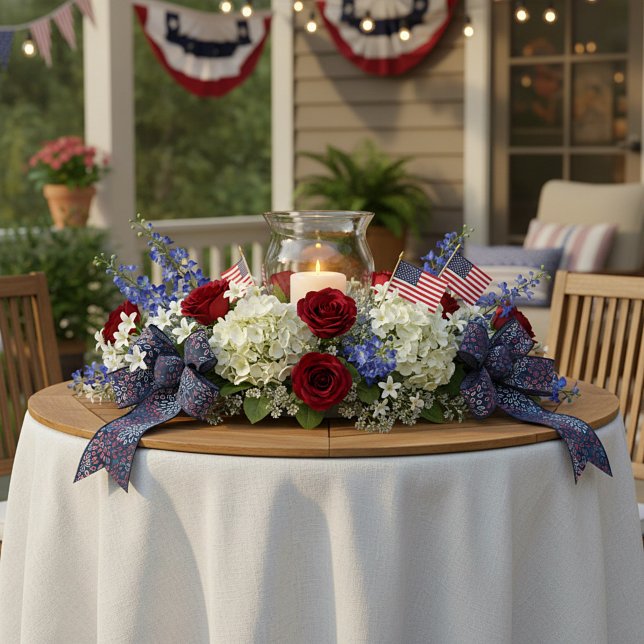 Patriotic flowers  satin ribbon (Creator Uploaded)