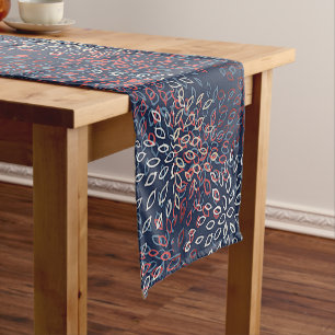 Patriotic flowers  short table runner