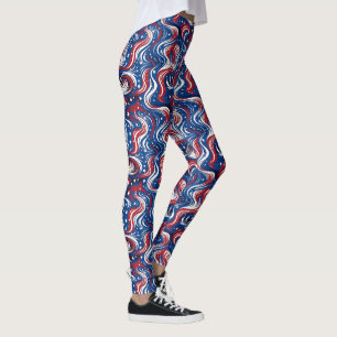 Patriotic Flows Leggings - Fun