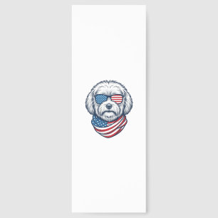 Patriotic Fluffy Dog Vector Illustration_1 Bookmarks