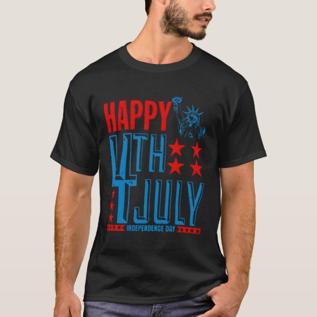 Patriotic For 4Th Of July Usa T-Shirt (Front)