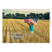 Patriotic for Sister (Front Horizontal)