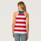 Patriotic Fourth 4th of July tank top for women (Back Full)