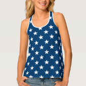 Patriotic Fourth 4th of July tank top for women (Front)