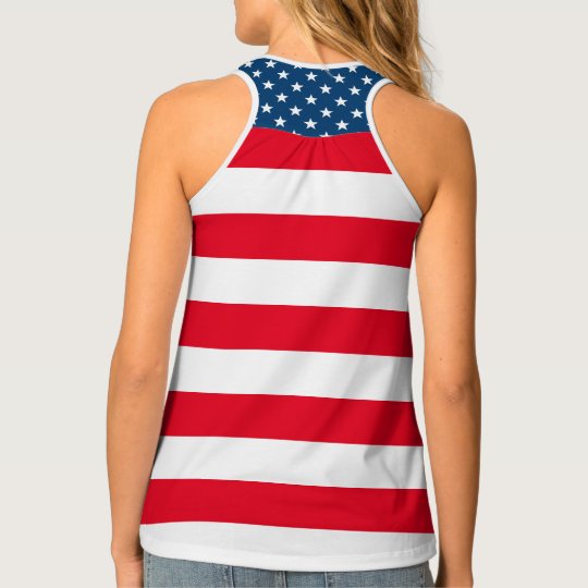 Patriotic Fourth 4th of July tank top for women | Zazzle