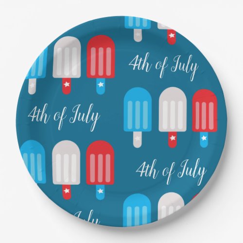 Patriotic Fourth of July Paper Plates