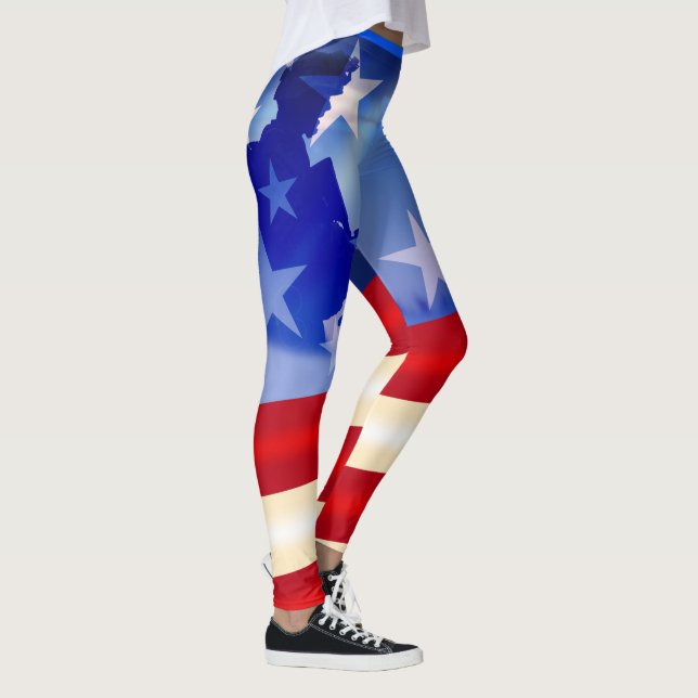 Patriotic Fourth of July/ Veterans Day Leggings (Right)