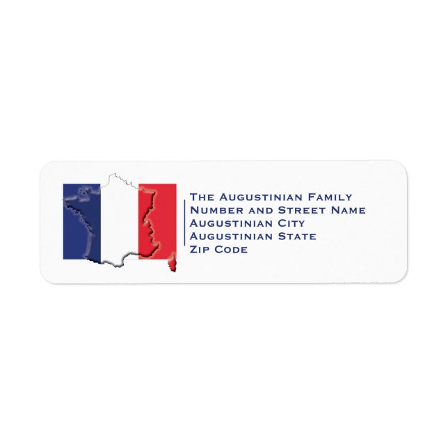 Patriotic | FRANCE FLAG Label (Front)