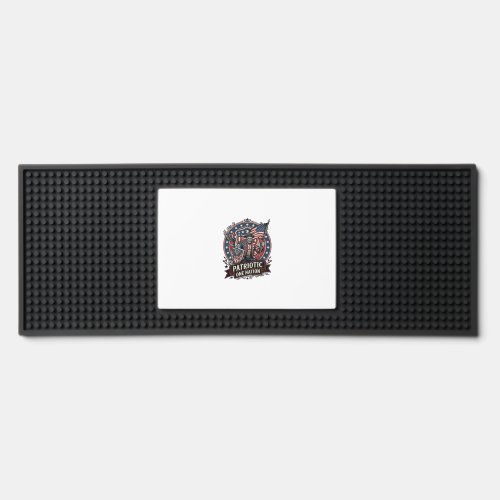 Patriotic Frankenstein Freedom Brute Horror Monste Bar Mat