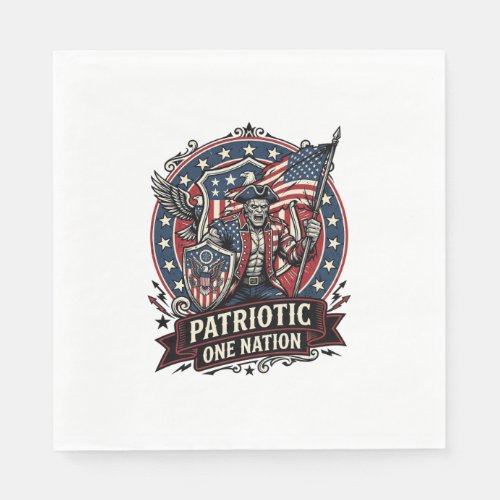 Patriotic Frankenstein Freedom Brute Horror Monste Napkins