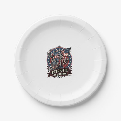 Patriotic Frankenstein Freedom Brute Horror Monste Paper Plates