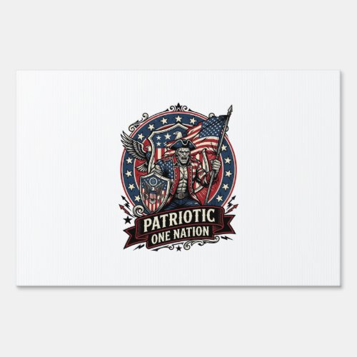 Patriotic Frankenstein Freedom Brute Horror Monste Sign