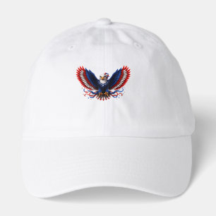 Patriotic Freedom Eagle Wings – Red White Blue Ame Hat