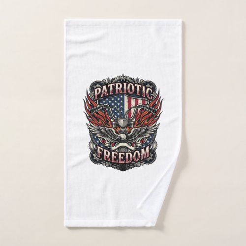 Patriotic Freedom Handlebars Biker Road Freedom Pa Hand Towel