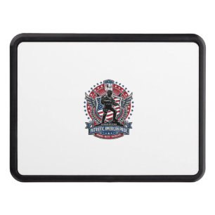 Patriotic Freedom Operator Silhouette Military Ins Hitch Cover