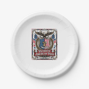 Patriotic Freedom Shield Liberty Icons & Symbols V Paper Plates