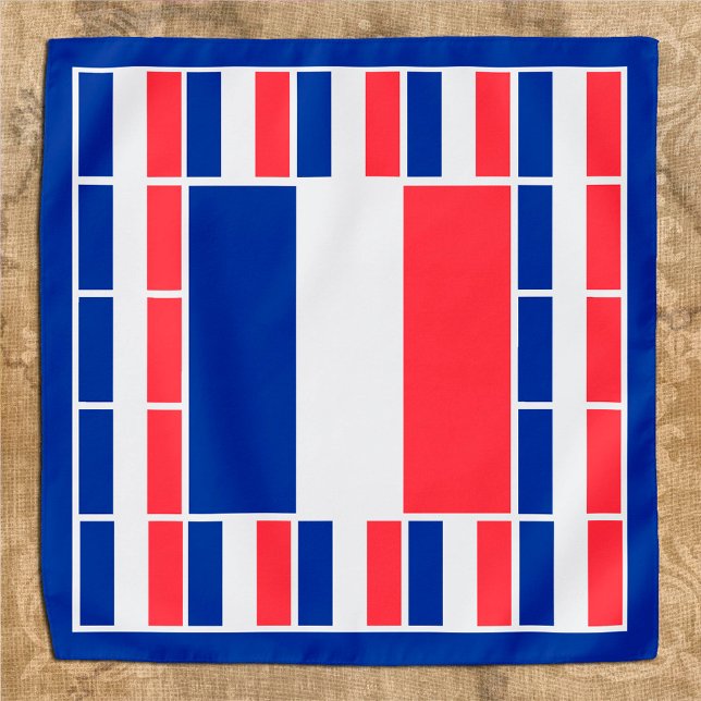 Patriotic French Flag Bandana, fashion France Bandana (Creator Uploaded)