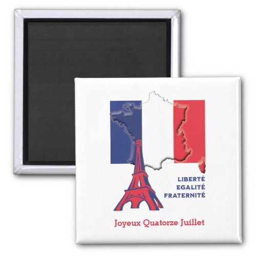 Patriotic French Flag BASTILLE DAY Magnet