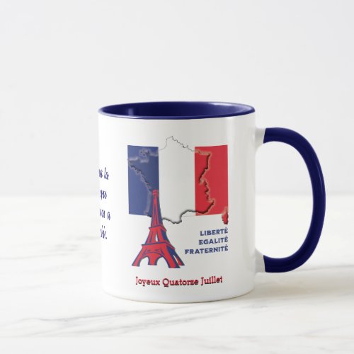 Patriotic French Flag BASTILLE DAY Mug