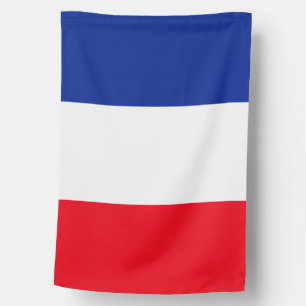 Patriotic French Tricolor House Flag